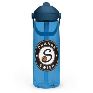 Orange Swish Flip straw water bottle